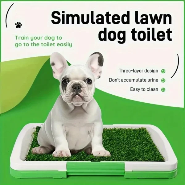 Dog  training pad with artificial turf
