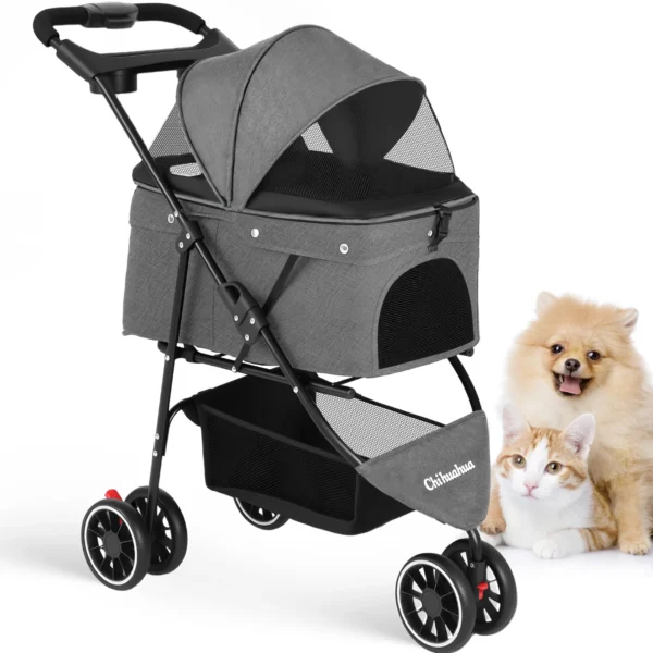 Portable Stroller 3 Wheels for Dogs & Cats