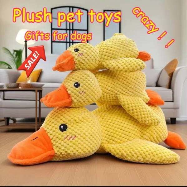 1/3PCS Things For Dogs, Calming Duck Squeaky Toy