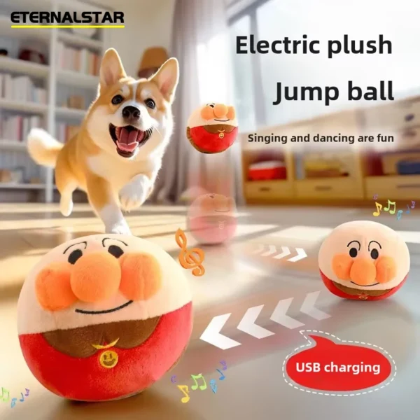 New Dog Interactive Electric Plush Jumping Ball